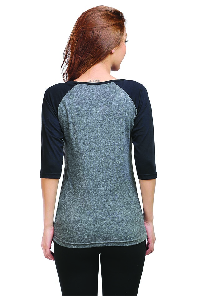 Female Raglan Full Sleeve T-Shirt – Cute Girl Design