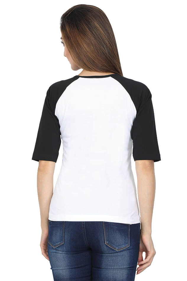 Female Raglan Full Sleeve T-Shirt – Cute Girl Design