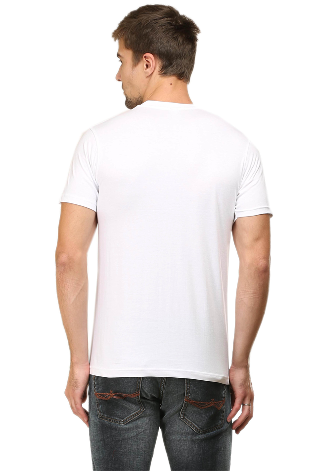 Male Round Neck Half Sleeve Classic T-Shirt – Artistic Landscape Design