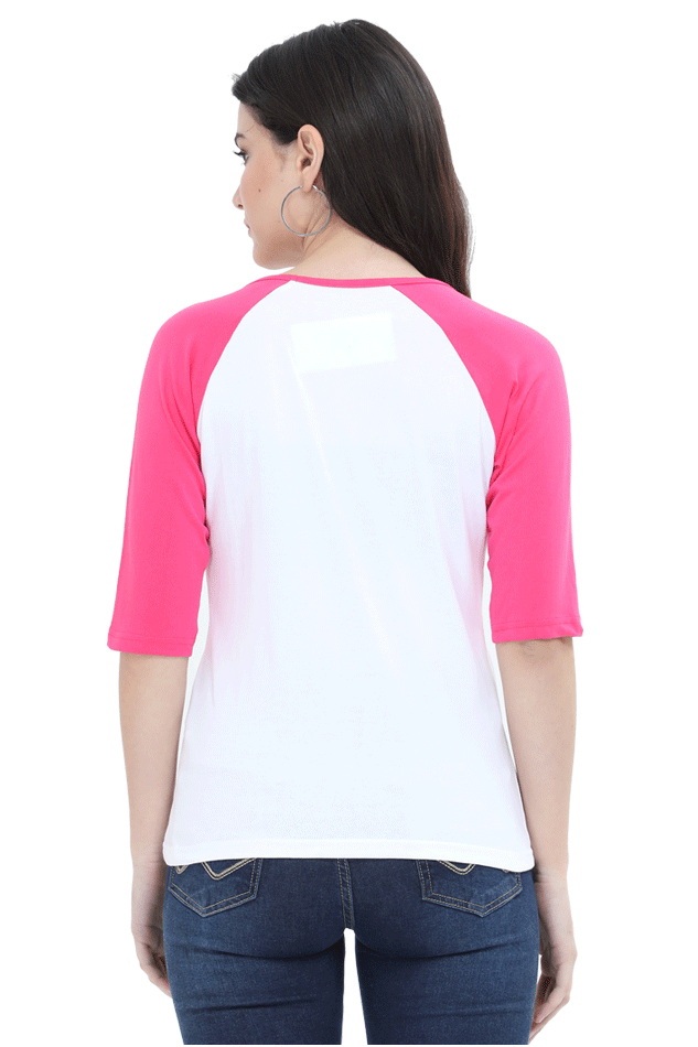 Female Raglan Full Sleeve T-Shirt – Cute Girl Design