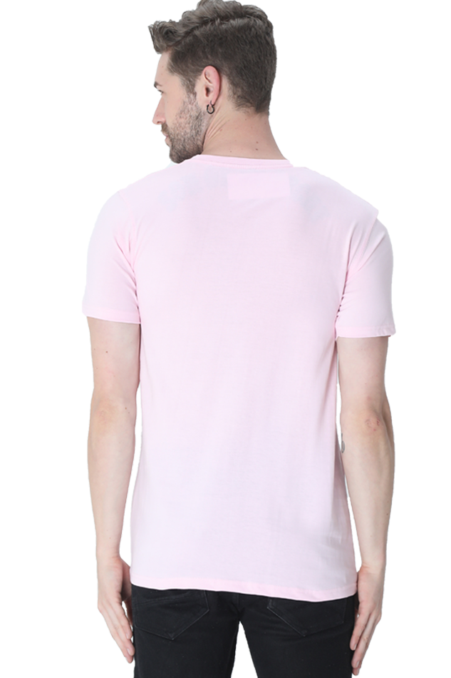 Male Round Neck Half Sleeve Classic T-Shirt – Printed Design