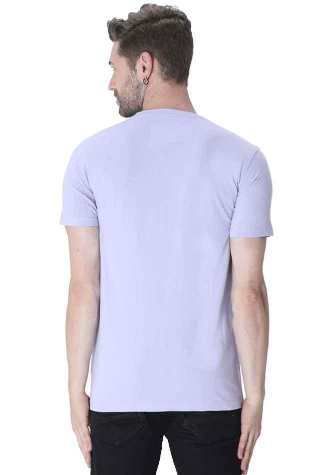 Male Round Neck Half Sleeve Classic T-Shirt – Artistic Landscape Design